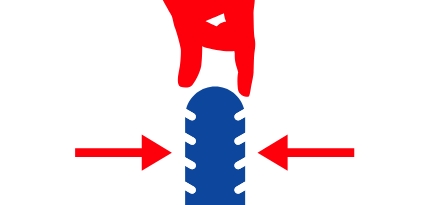 A blue and red air icon