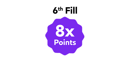 6th fill get 8 times Nectar points